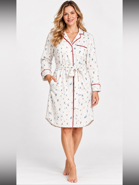 LANDSEND Other - LandsEnd 3/4 Sleeve Flannel Sleepshirt Nightgown/Robe/Lounging/Dress/PJ Top